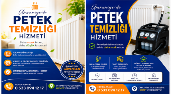 Ümraniye Kalorifer Petek Temizleme
